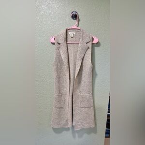 Monteau Beige Knit Cardigan